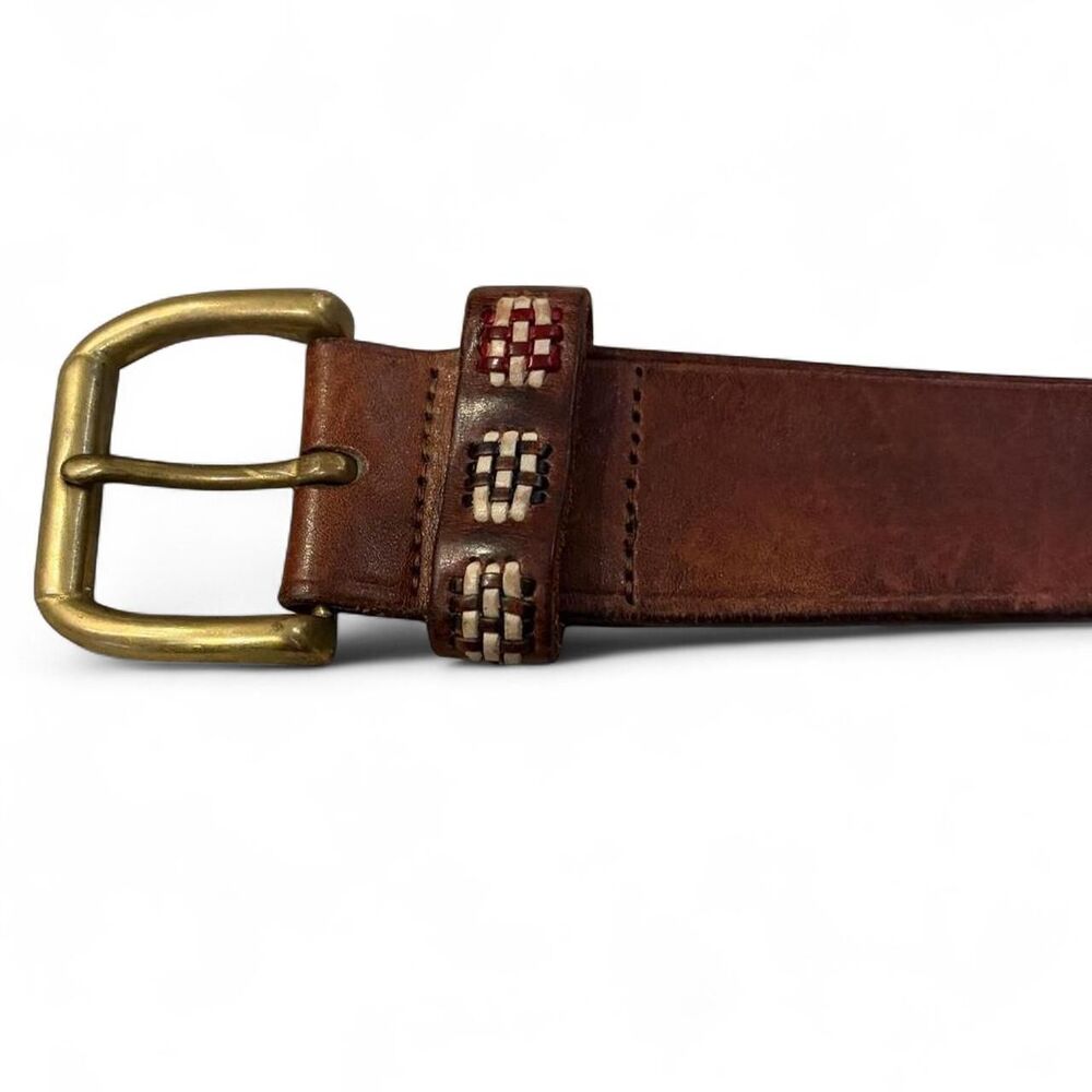 Vintage 1993 Banana Republic Women's Brown Leather Belt size 30